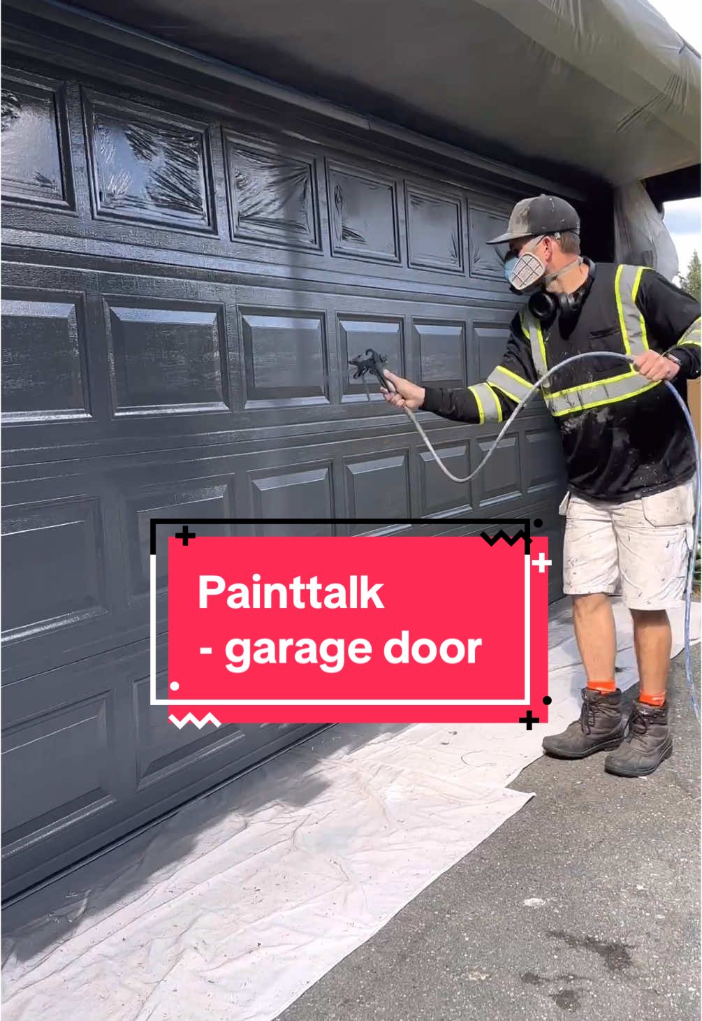 🩸when painting a garage door, if the color difference is obvious then make sure to paint the seems or the difference in color will be noticeable when it’s opening or closing.  For best results paint the seems first or before the 2nd coat. Stop the door at every seem, paint 2 coats, let dry for a couple hours and move onto the next seem. When painting the seems the garage door will take all day.  🩸 top quality paint is always important on every project because the main goal is always longevity. 🩸BEHR PREMIUM® Direct-to-Metal Paint paint holds up extremely well outside, in the sun it’s very resistant to cracking and fading, and in the rain it’s resistant to mildew. #BEHRad @BEHRPRO 