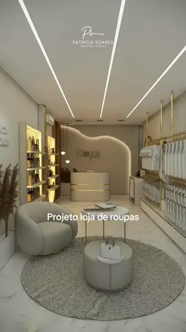 Projeto loja de roupas femininas. #projetolojaderoupas #projetodeinteriores #projetoonlinedeinteriores 