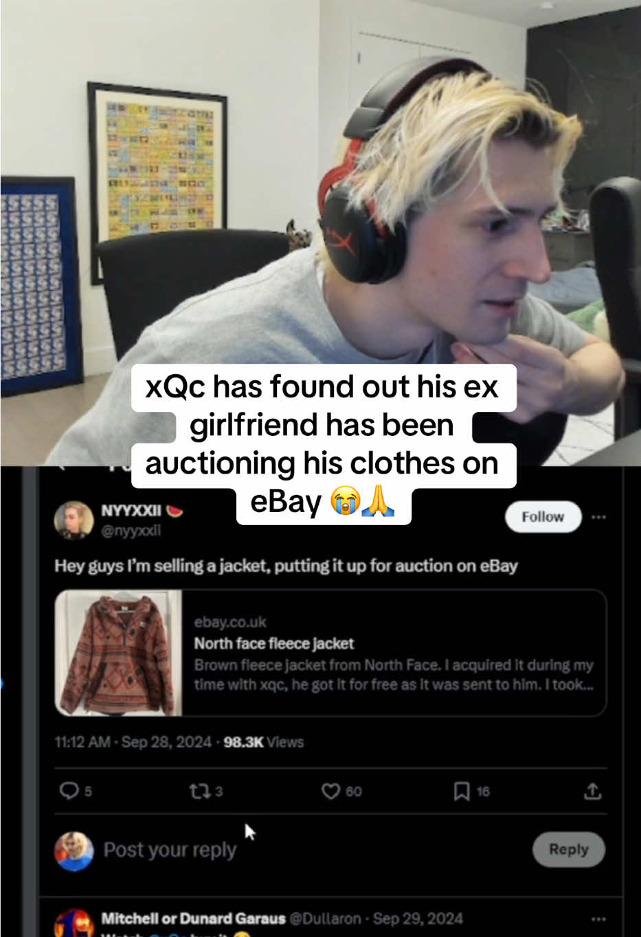 OH HELLL NAAHHHH #xqc #ex #exgirl #ebay 