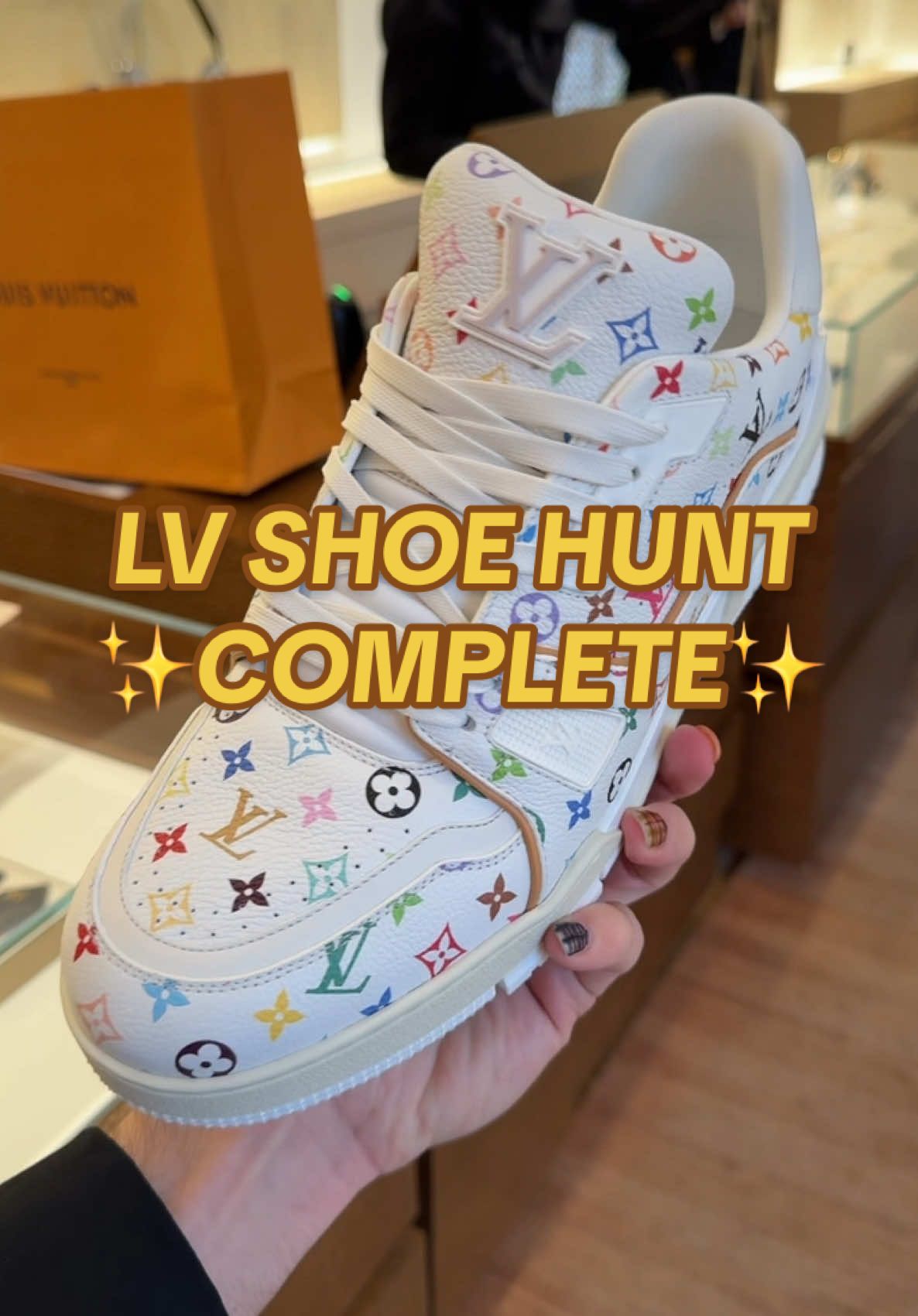 Replying to @Armando Trevino LV x Murakami drop was hectic but WE GOT THEM 😭✨ #lv #murakami #lvshoes #louisvuittonlover #limitededition #luxuryshoes #sneakerhead #sneakersaddict #shopwithme #luxuryshopping 