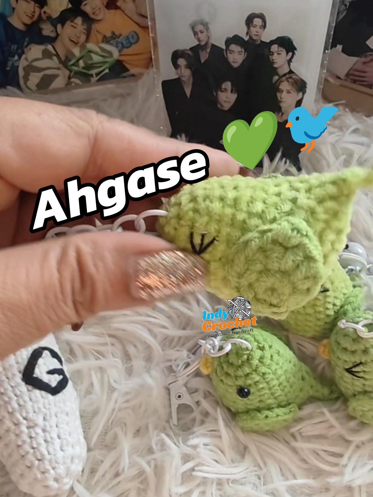 ส่วน 51 | แพทเทิร์นนกเซ่ 🐦 #ahgase #got7  #crochet  #โครเชต์ #สอนถัก #yugyeom #yongjae #marktuan #bambam #jackson #jayb #อากาเซ่ @jaybnow.hr16 @jacksonwang @official_jinyoung @marktuan @bambamxabyss @youngjaexars 
