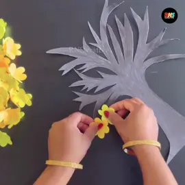 Beautiful Tree Wall Hanging Craft ❤️ #Amazing #DIY #easy #foryou #decoration #decoration #rnscrafts #rnscrafts #handmade #foryoupage #foryourpage #beautiful #paper #flower 