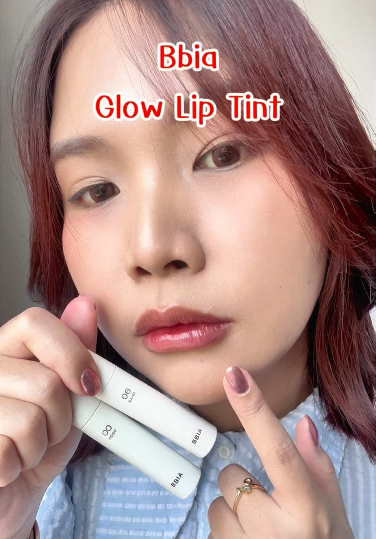 ป้ายยาลิปทินท์สีสวยฉ่ำที่ควรมีติดกระเป๋า!! #เปีย #bbia Glow Lip Tint สี00 Rosy สี06 Sand #tiktokป้ายยา #ของดีบอกต่อ #รีวิวบิวตี้ #ลิป #ลิปทินท์ 