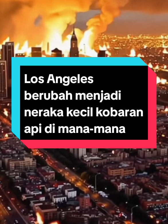 Los Angeles berubah menjadi neraka kecil kobaran api di mana-mana #fyp #foryou #kebakaran #losangeles #california #viral 