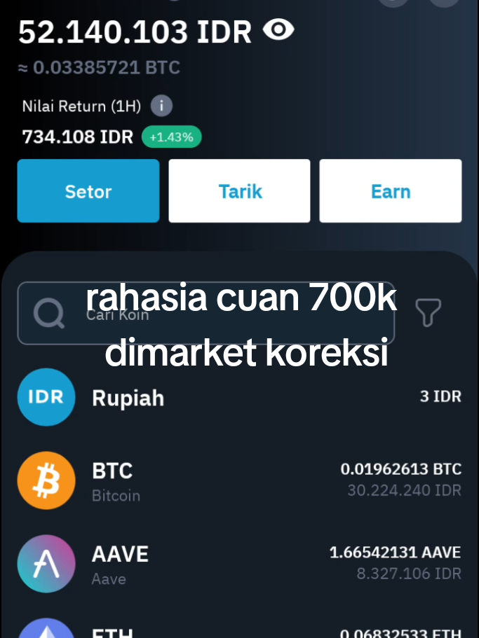 ya harus gede modal nya😂 #bitcoin #investasi 