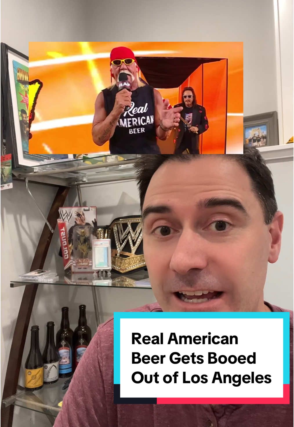 I’m not sure what a $23B company needs with a minority stake in this beer brand, but I can’t imagine they are very motivated after that reaction. Now I know it was in California, but I really don’t think it will be much different elsewhere. Thoughts? #WWE #wrestling #beer #beertok #aew 