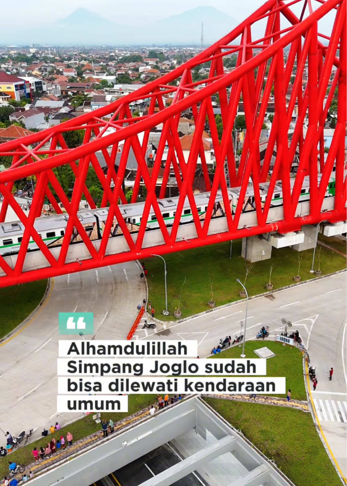 Simpang Joglo Solo sudah dibuka dan sudah bisa dilewati kendaraan umum. Kapan mau ngreyen di sini⁉️ #palangjoglo #kotasolo 