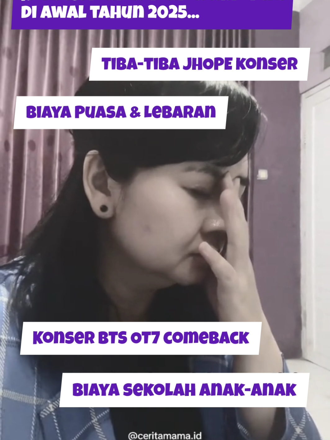 Kondisi mama Army di awal tahun 2025 🙈 - Konser BTS OT7 comeback - biaya sekolah  - biaya puasa & lebaran - ehhh tetiba Jhope konser di Jakarta *mesti gimana ini ? dear donatur datanglah ! #ceritamama #ceritaarmy #mamaarmy #bts #army #btscomeback #konserjhope #biayasekolah #puasa #lebaran 