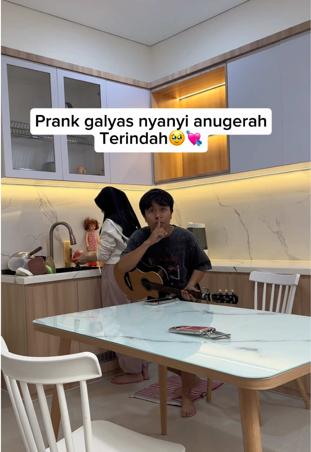 mumpung dia gasadar🤣❤️prank galyas buat nyanyi apa lagi? komen guys🤏🏼