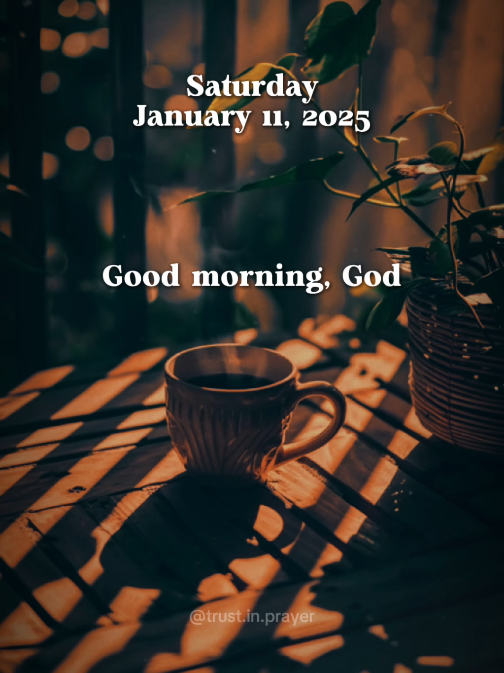 Saturday prayer to start your weekend January 11, 2025 #morningprayer #dailyprayer #letuspray #Godisgood 