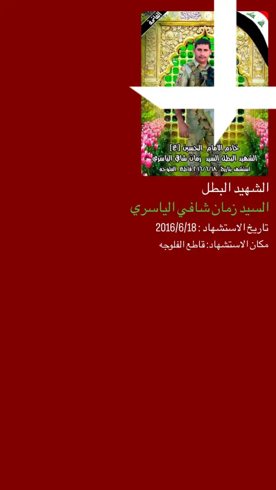 #شهداء_العراق_ذكرى_لا_ينساها_الجميع #لايك #متابعة #الشهيد #شهداء🕊️ 