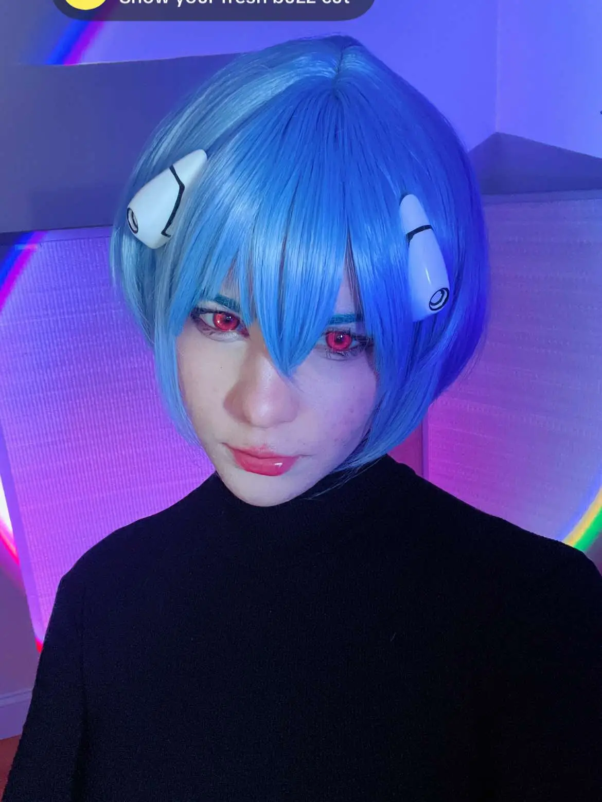 Rei Ayanami cosplay 🩵🍰#reiayanami #neongenesisevangelion #evangelion #rei #cosplay 