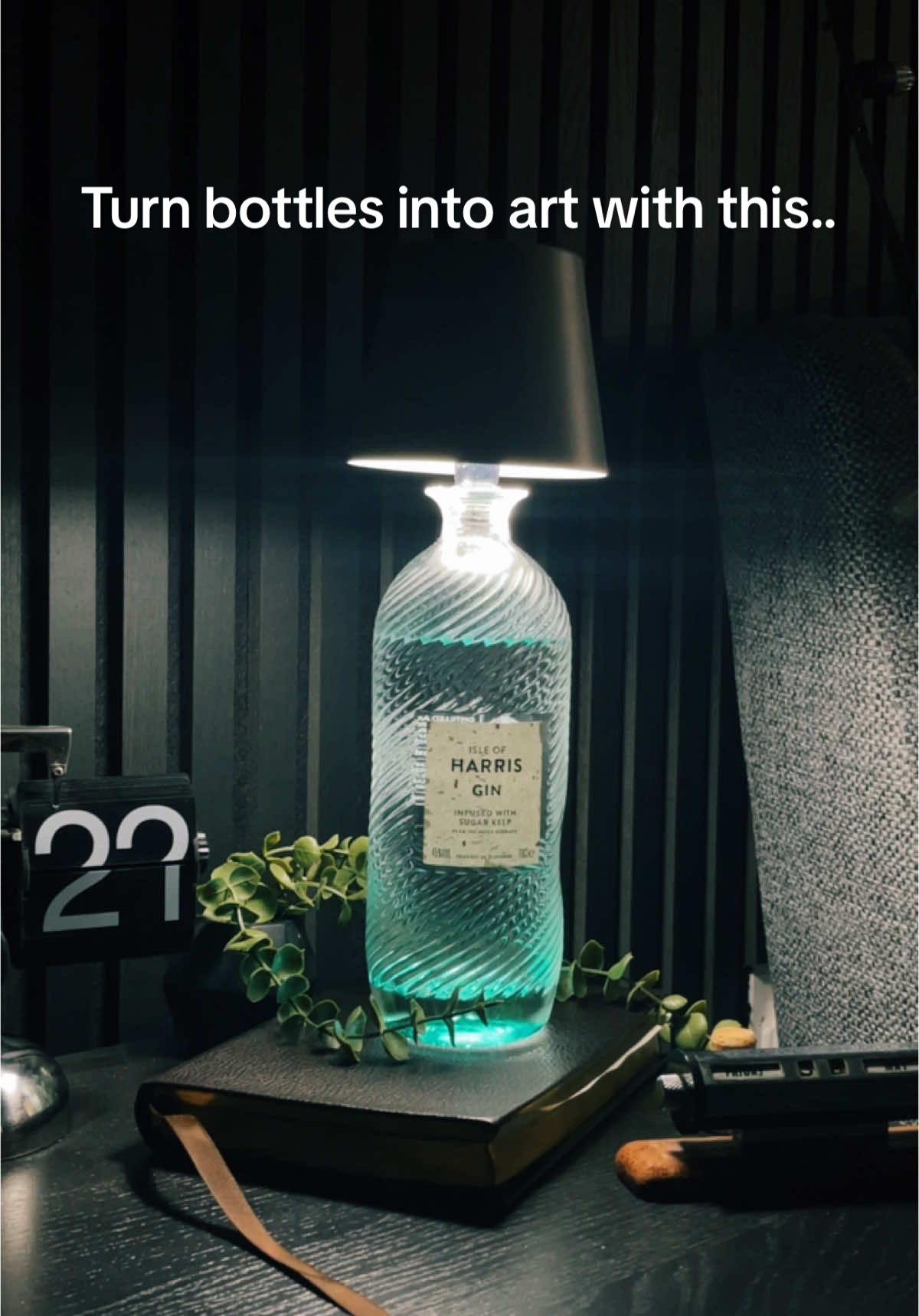 It works with any bottle! #bottlelamp #decor #homedecor 