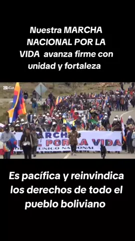 Con una multitudinaria presencia de las organizaciones sociales del país iniciamos nuestra pacífica Marcha Nacional por la Vida en el municipio de Patacamaya con rumbo a la ciudad de La Paz, para exigir al Gobierno traidor la atención a las necesidades del pueblo boliviano en esta crisis económica causada por su mala administración.