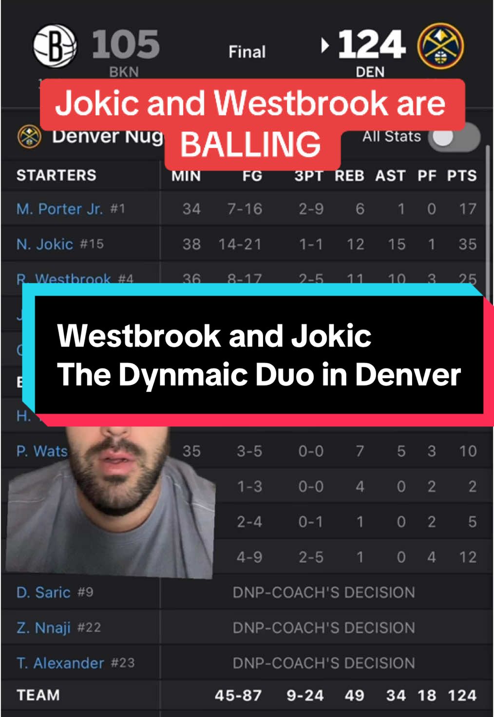 #greenscreen #westbrook #russellwestbrook #denvernuggets #nuggets #NBA #nbatok #nikola #nikolajokic #jokic #jamalmurray @DenverNuggetsoficial @Denver Nuggets @DenverNuggets @nikolajokic 