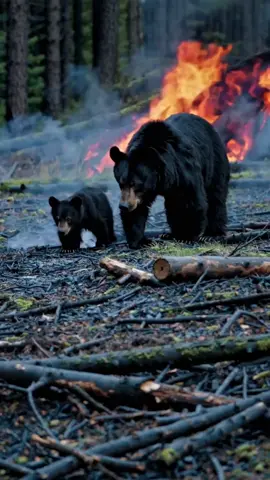 In the face of unstoppable flames, they run for their lives—innocent creatures caught in chaos. A reminder of the fragility of life and the resilience of nature 🐾🔥 #CaliforniaWildfires #LosAngeles #WildlifeInDanger #AnimalRescue #HeartbreakingScenes #SaveOurPlanet #CourageUnderFire