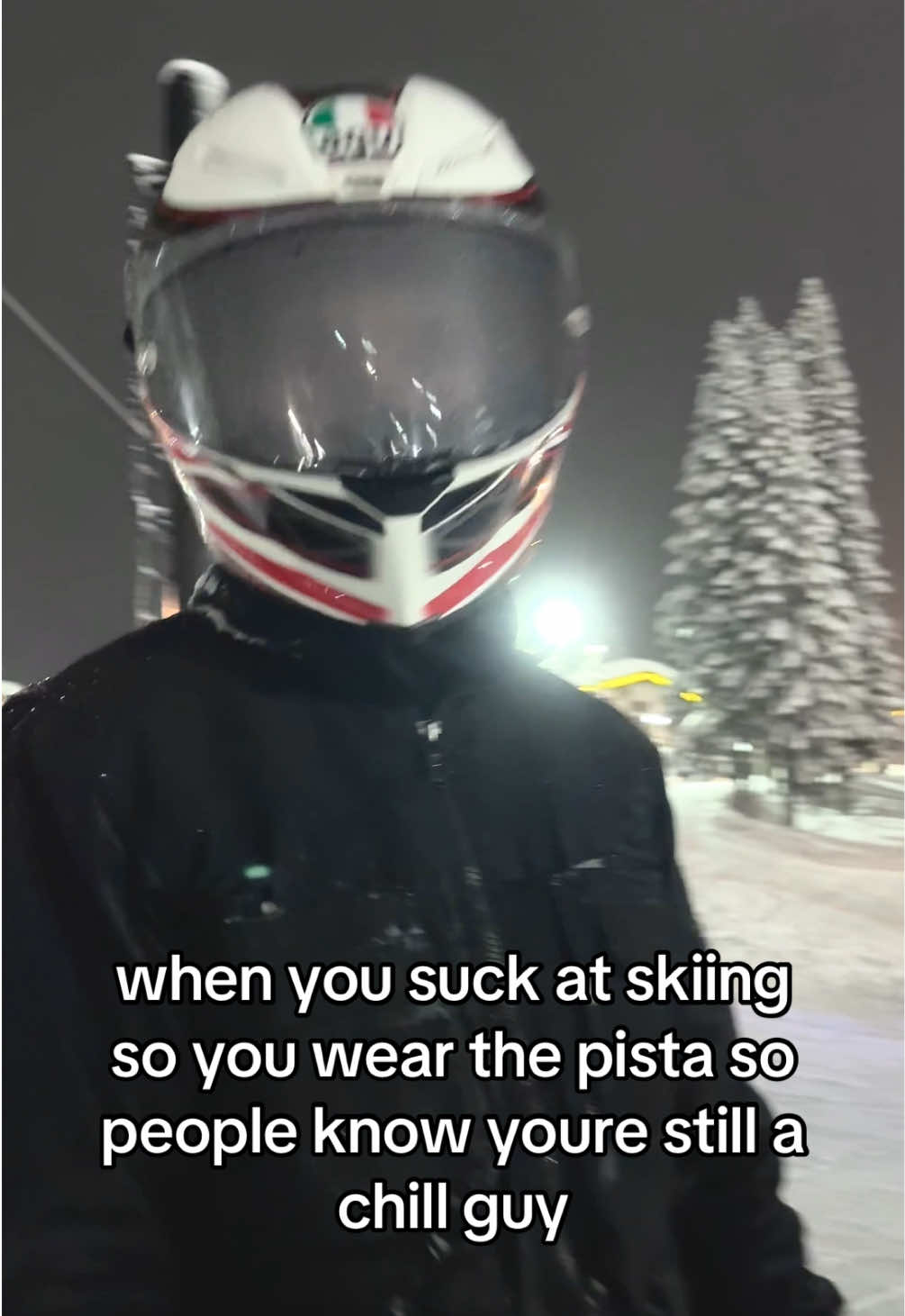 couldnt see. at. all. #bikelife #motorcycle #biker #biketok #ducati #moto #motogp #bike #skiing