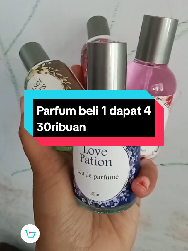 Parfum beli 1 dapat 4 cuma 30ribuan tahan sampai 8 jam #parfumviral  #parfumtiktok  #parfumereccomended  #parfummurah 