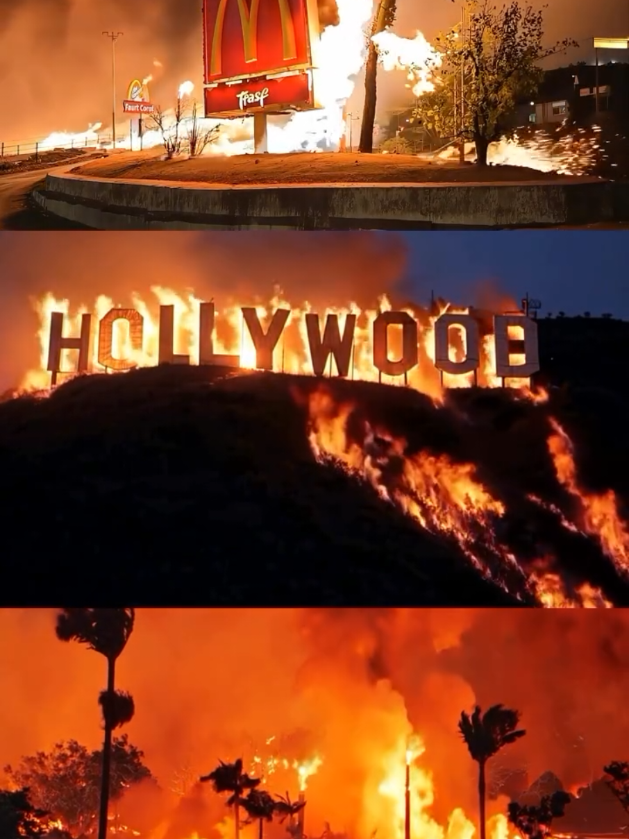 #hollywood #foryou #mcdonalds #losangeles #palisade #california #fire 