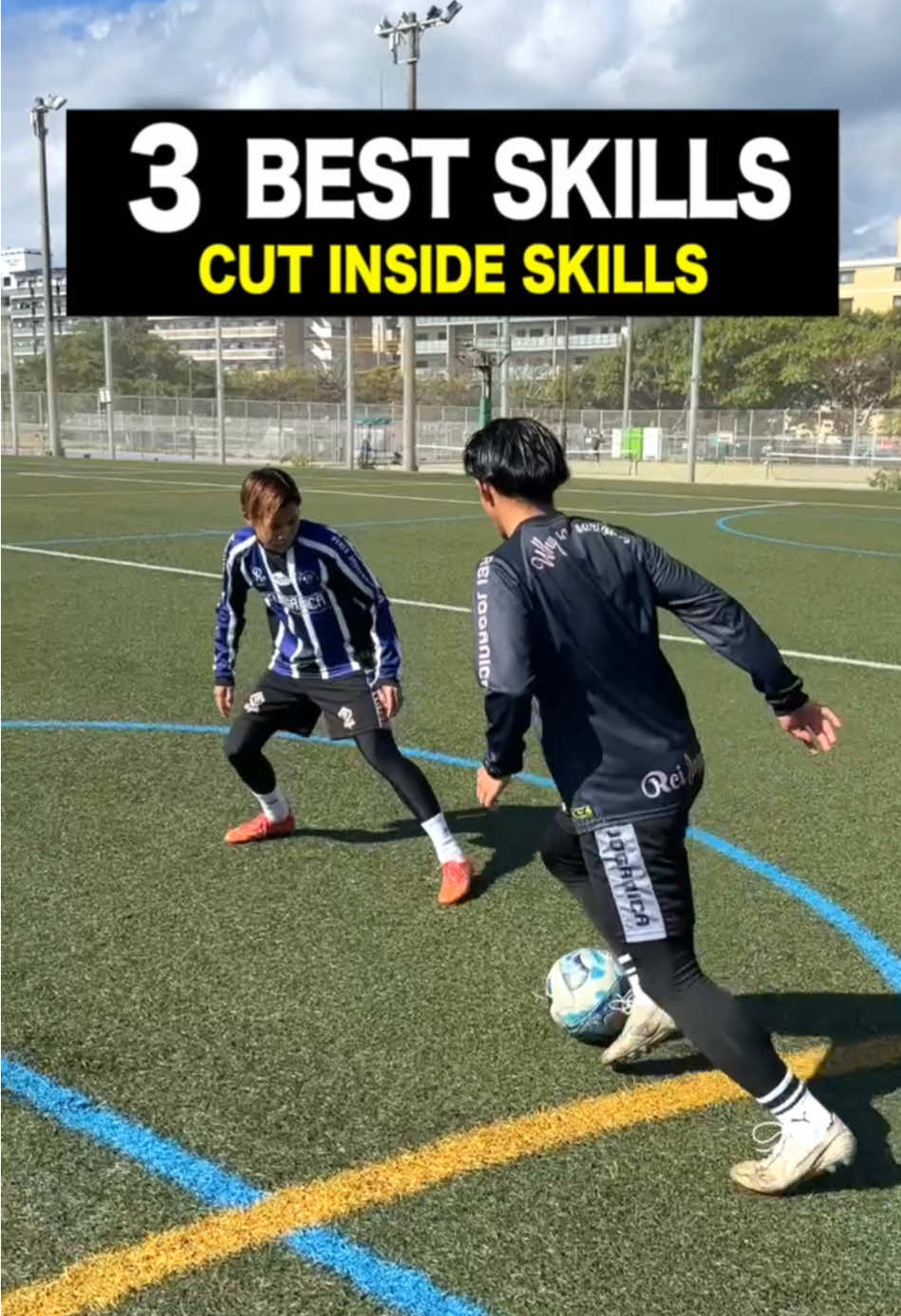 3 BEST SKILLS 💫 CUT INSIDE SKILLS🪄 #football#Soccer #footballskills #축구 #レガテドリブル塾 #REGATEドリブル塾 #サッカーママ#サッカーパパ