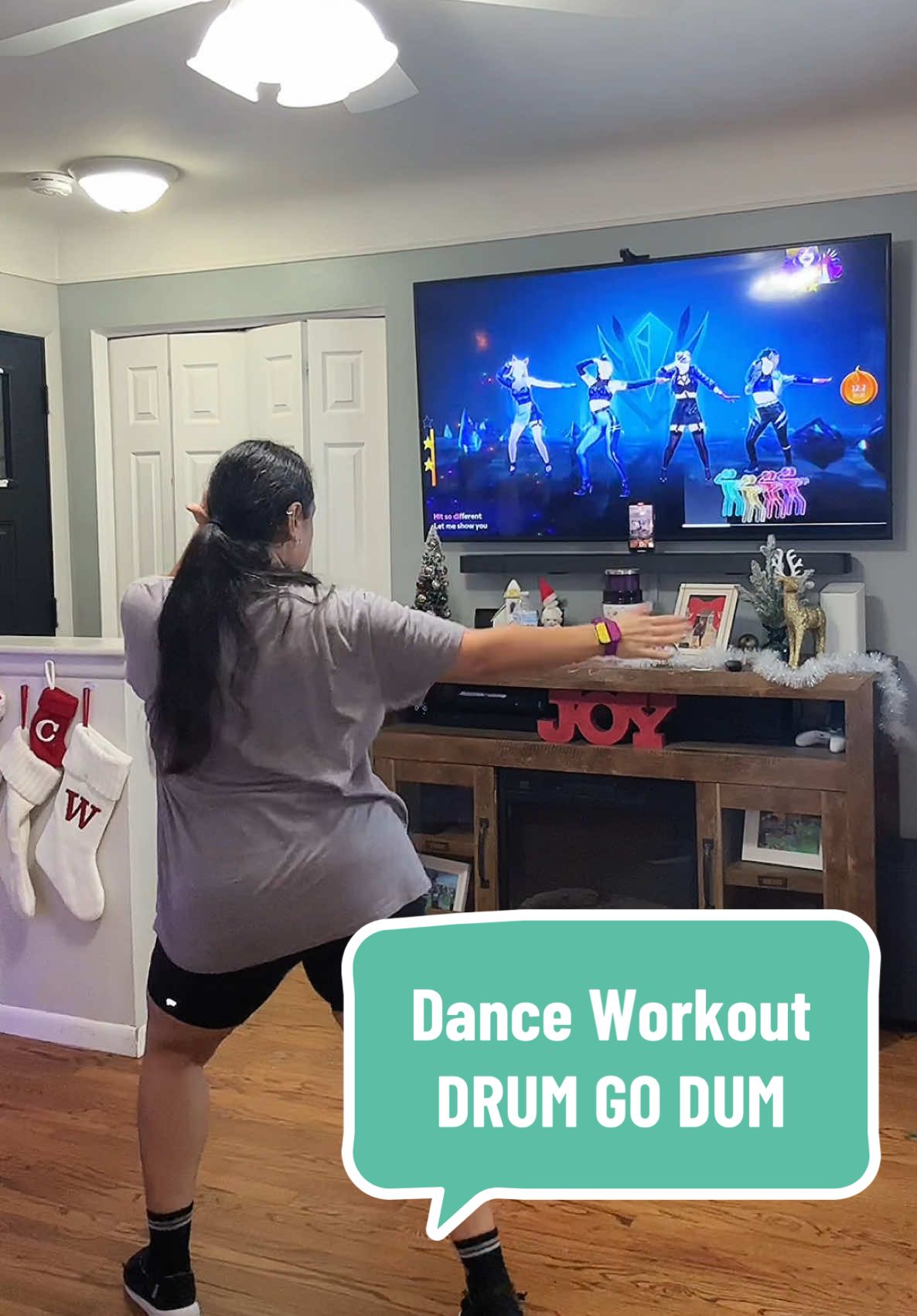 Replying to @jscibelli5 This one is a fast and challenging but FUN one you can try. It’s considered an extreme dance but totally doable! 💃 It’s Drum Go Dum by KDA   Also, kpop dances on @justdancegame is so freaking satisfying! 😍  #justdance #dancefitness #workoutmotivation #weightlossjourney #danceworkout #kpopdance #kda 