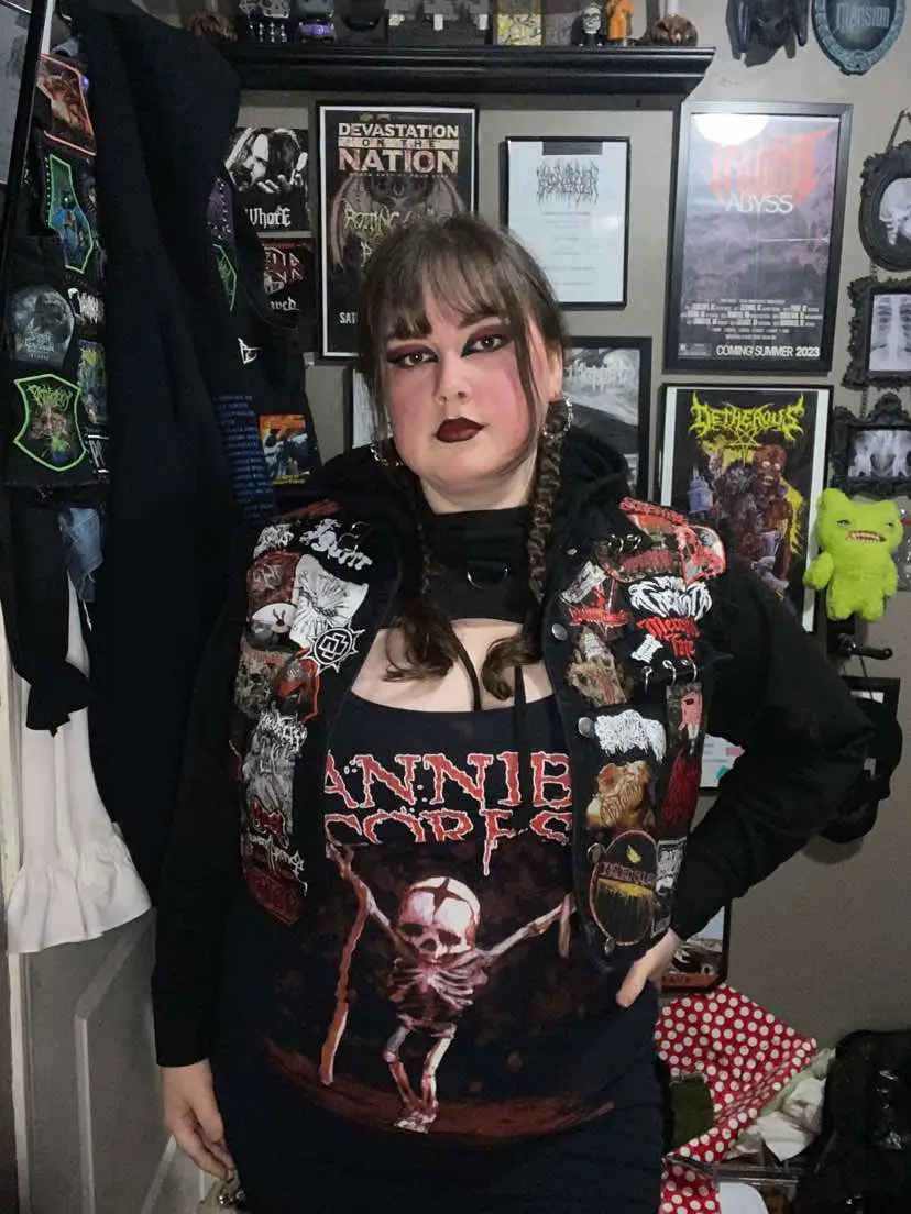 The fit to see Crown of Madness, Jisei, Don’t Deserve a Grave and Jisei #metal #deathmetal #womeninmetal 