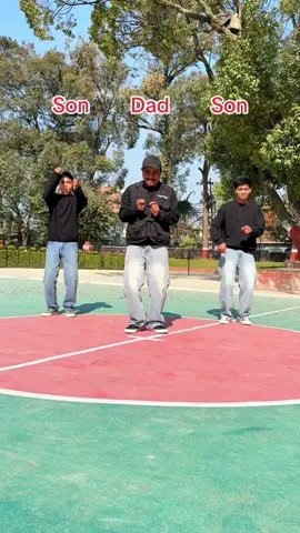 Dancing with Dad 🔥 #dadsons #fyp #foryou #viral #trend #angelnumbers #aayush #abhay #tiktoknepal #asquarecrew