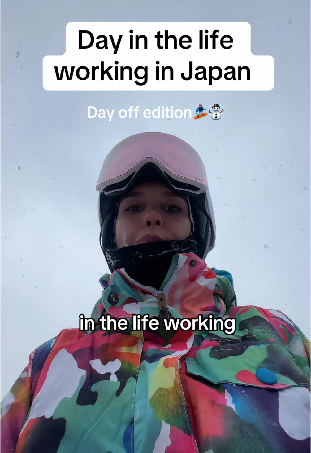 Another day working & living in Japan vlog 🫶🏽☃️🏂 #workingholiday #japansnow #japan #niseko 