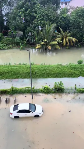 11/01 flooded in tampoi apartment lily and jasmine..rain since yesterday so many car and bike all kena.. include mine. #lilyandjasmin #tampoi #johor #banji #2025