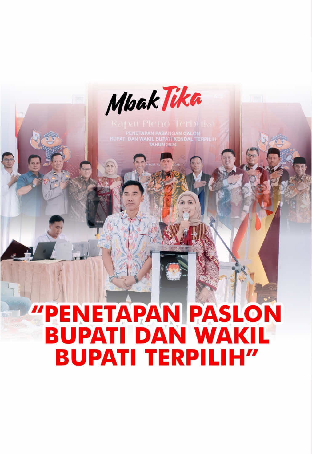 Alhamdulillah, hari ini resmi ditetapkan sebagai Bupati Kendal terpilih bersama Mas Benny sebagai Wakil Bupati untuk periode 2025-2030. Penetapan ini menjadi awal dari amanah besar yang akan kami emban untuk memajukan Kendal yang lebih sejahtera dan berkeadilan. Kami mohon doa dan dukungan dari seluruh masyarakat Kendal untuk perjalanan ini. Bersama, kita wujudkan perubahan yang nyata! Walaupun belum lebaran, mulai hari ini kita bukan lagi 01, tidak ada lagi 02 dan 03, melainkan 00. #penetapanbupatikendal #bupatikendal #kendalanyar #kendalapik #kendal 