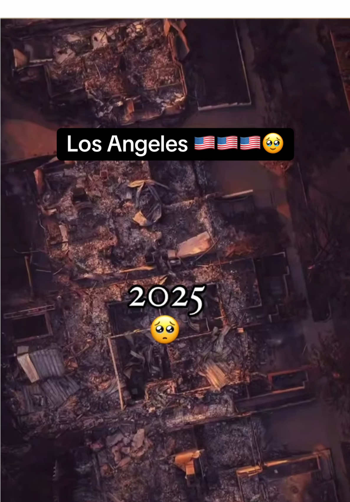 Three or four days ago, these were all houses, then a terrible fire broke out in the Los Angeles Palisades And now those houses are a pile of ash #foryou #usa🇺🇸 #usa #fyp #calfornia #losangeles 