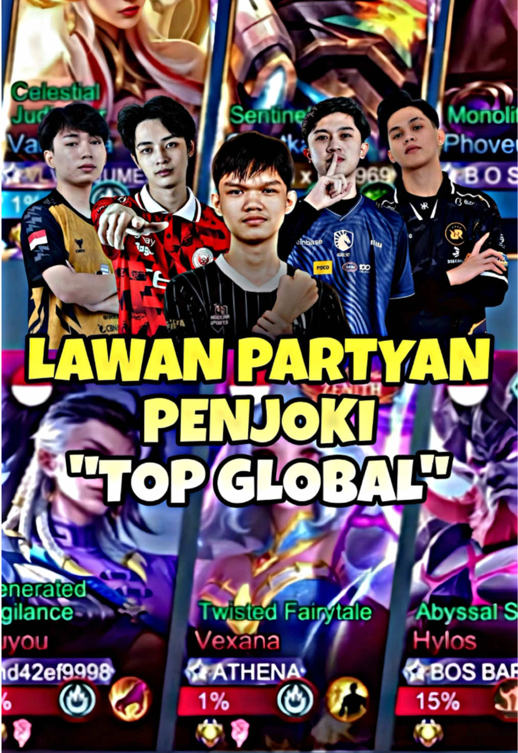 Keseruan party Anomali nabrak partyan Penjoki Top Global #AduMekanik #MENTALJUARA #MLBBXARHAN 