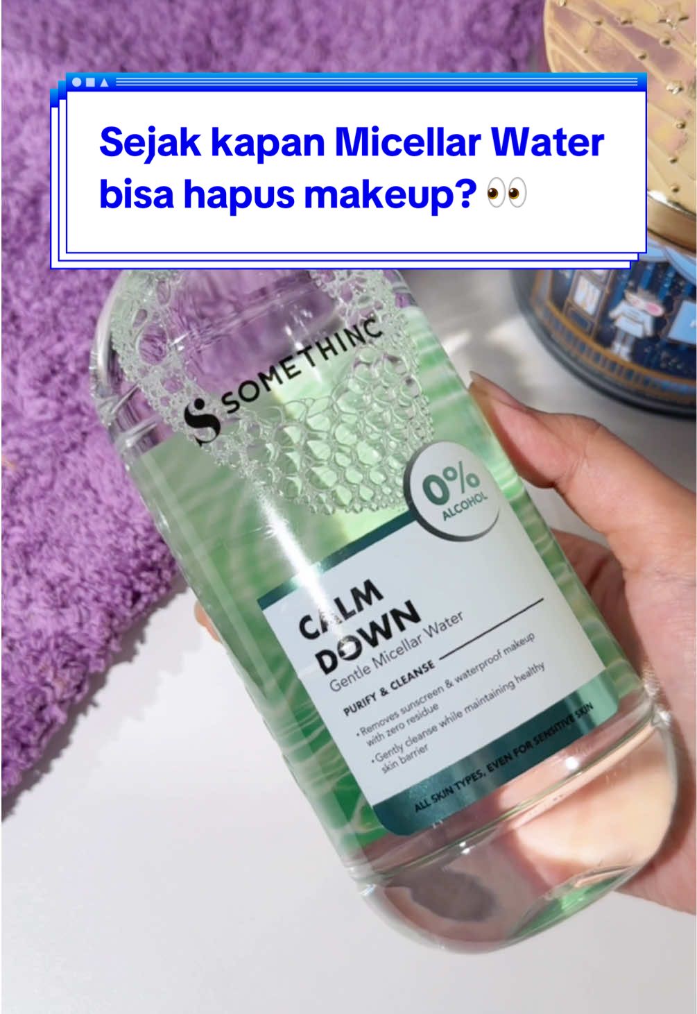 Micellar Water tapi berasa pakai toner😍 #somethinc #pakaisomethinc 