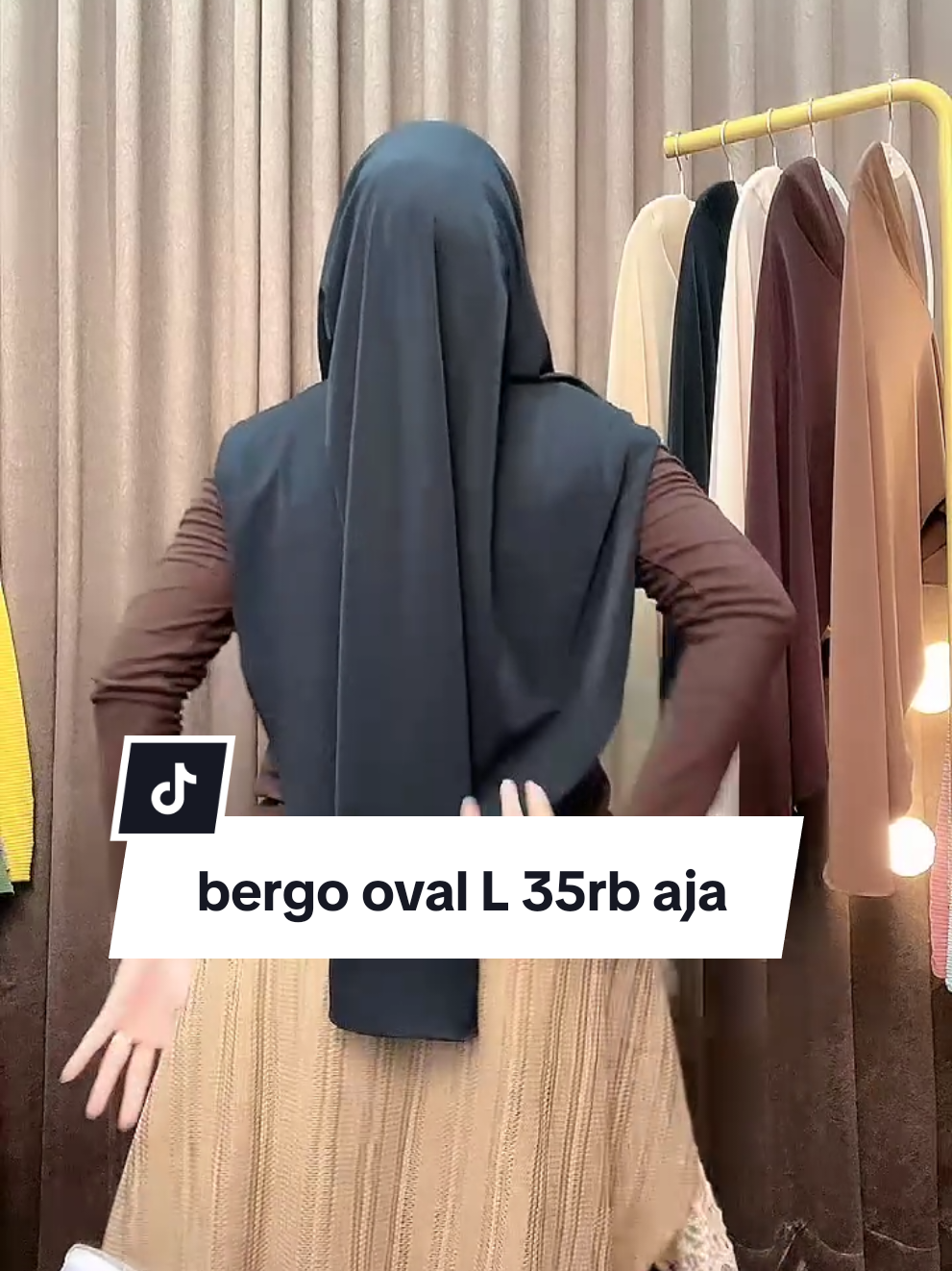 bergo oval L hitam #CuanTanpaBatas #wibgajian #hijabstyle #bergo #bergojersey #kerudungbergo #bergohijab #TikTokLIVE #LIVEhighlights #LIVE #hijabinstan #