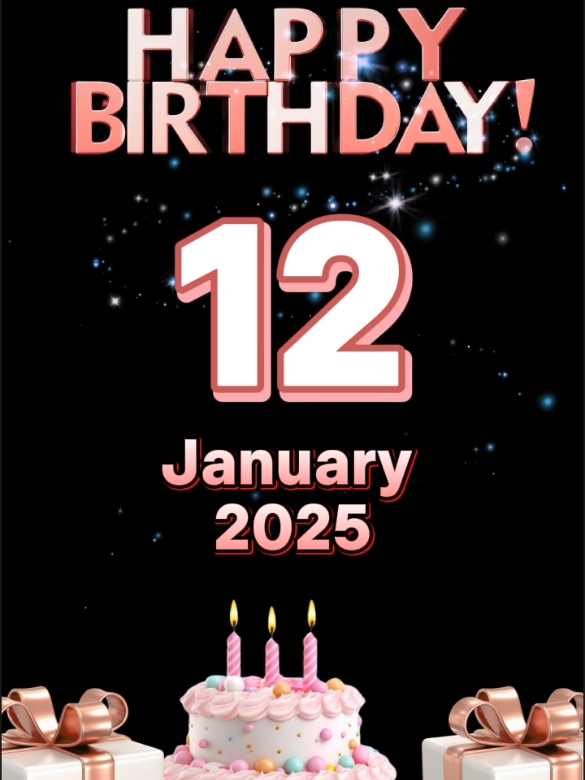 #CapCut birthday 12 January 2025 #birthday #happybirthday #happybirthdaytoyou #birthdaytemplate #january #viral #trend #fypシ゚ #2025 #hbd #special #hbdtoyou🎂 