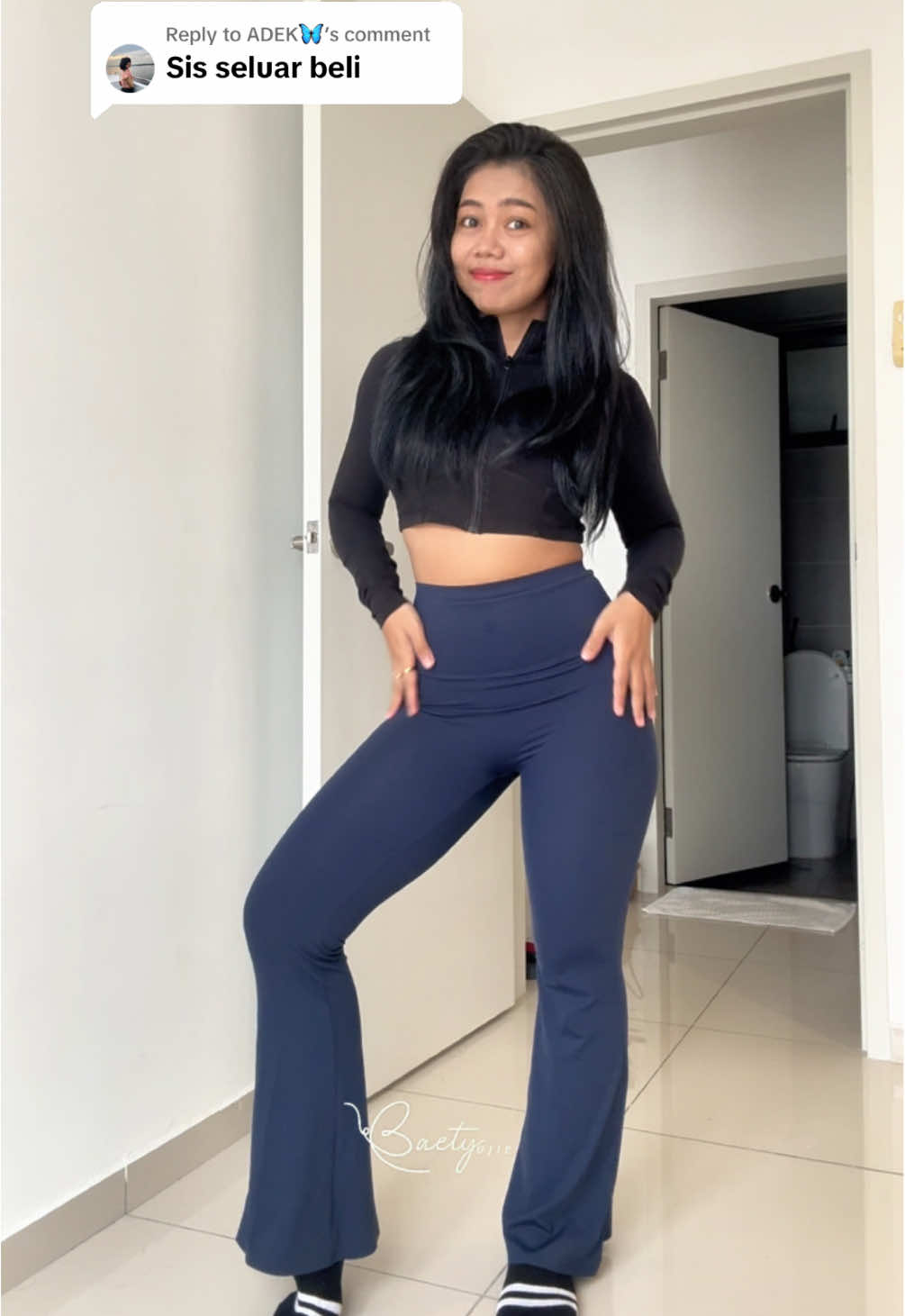 Replying to @ADEK🦋 beli disini.. ##legging #Fitness #fitnessoutfit #baetyujie 