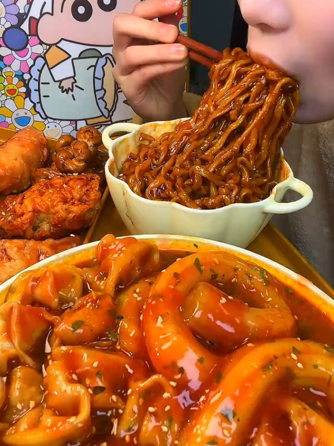 #mukbang #asmr #spicyfood #spicynoodles #fyp 