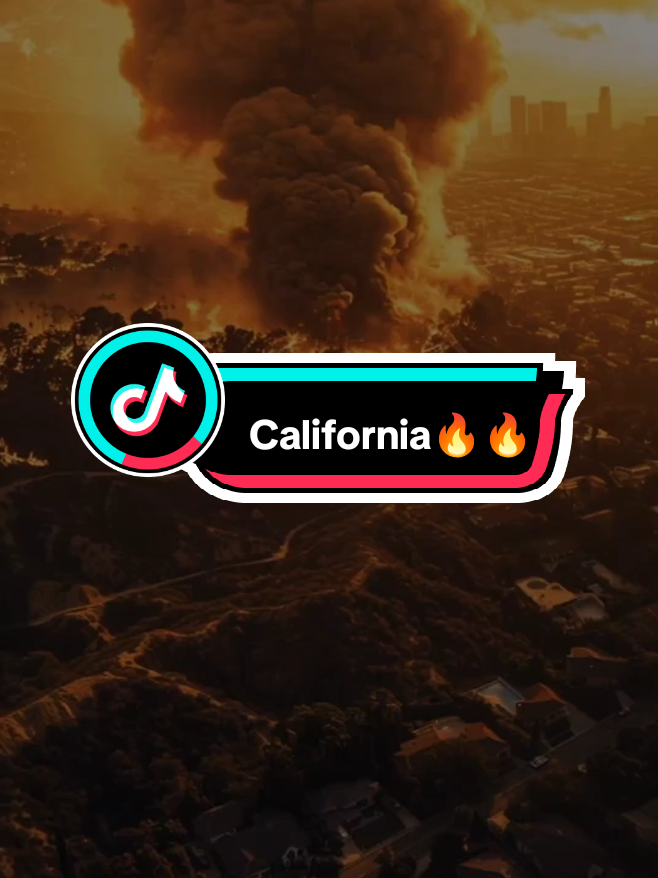 🔥🔥 .  .  .  #losangelesfire #californiafire #billieeilish #allthegoodgirlsgotohell #hollywoodfire #trendingtiktok 