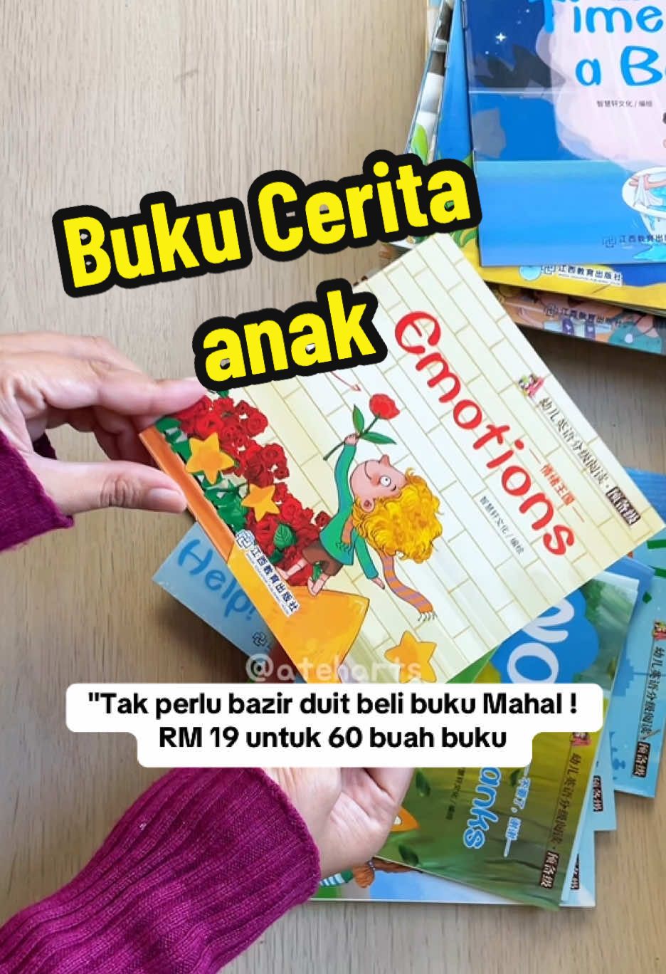 Buku Cerita murah kanak kanak . English story book for kids.   #bukuceritaanak #bukuanak #storybook #anaksekolah #reviewateharts 