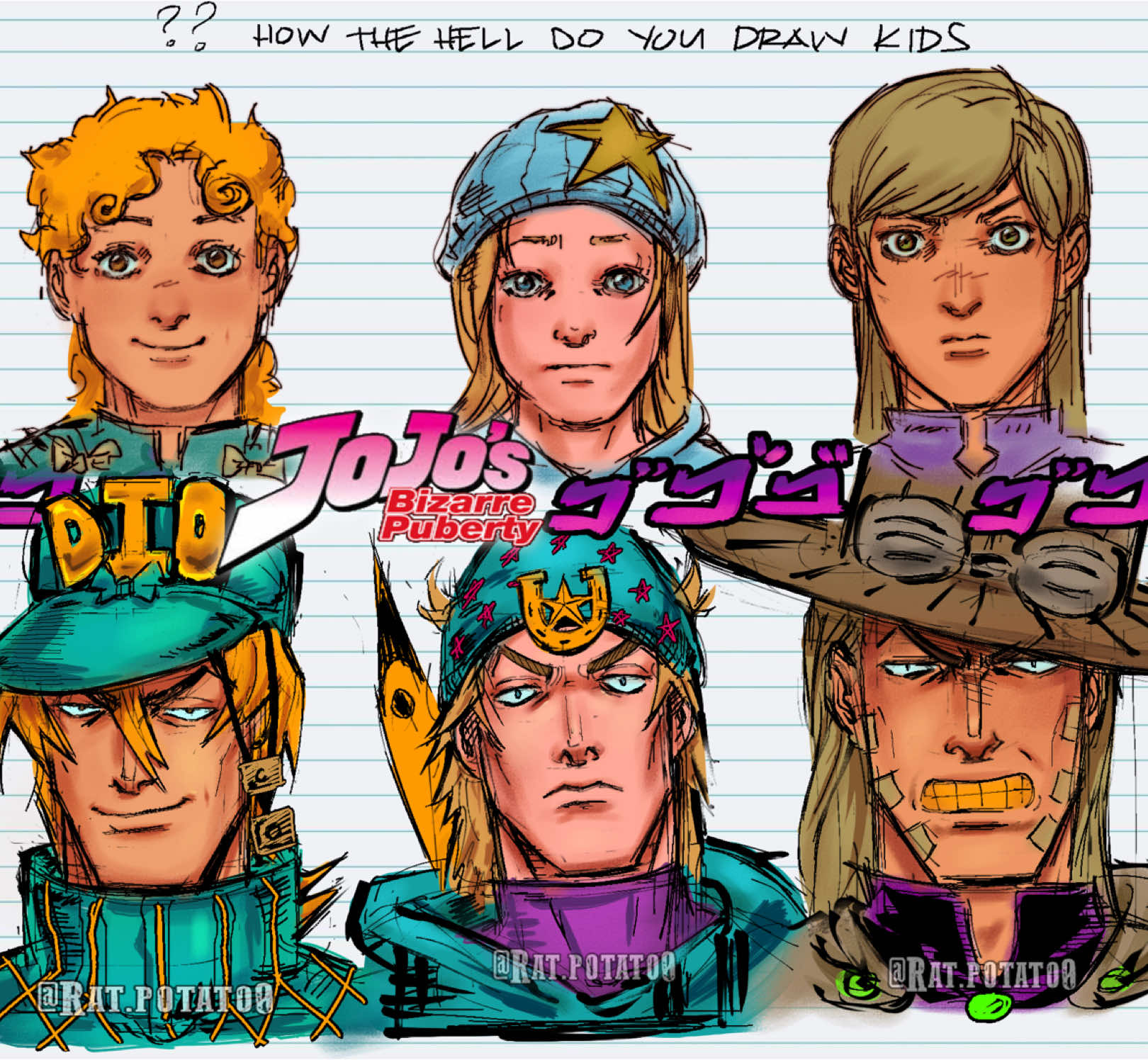 Tres_putas #jojosbizarreadventure #jjba #steelballrun #sbr #diegobrando #diobrando #johnnyjoestar #gyrozeppeli 