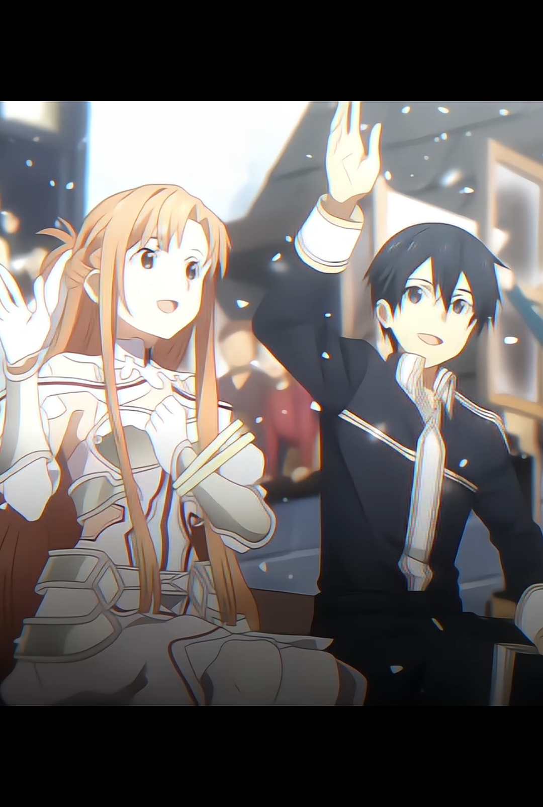 kingrito and queensuna 😎👑 . . . #anime #animeedit #kirito #asuna #swordartonline #swordartonlinealicization #foryou 