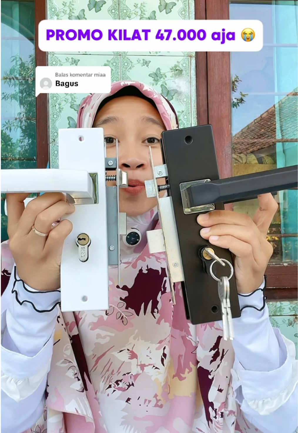 Membalas @miaa memang bagus handle pintu set kunci lengkap tinggal pasang saja harganya 47.000 dengan kualitas seperti ini MasyaAllah #handlepintu #handlepinturumah #handlepintusetkunci #handlepintumurah #handlepintumewah #kuncipinturumah #kuncipintuset 