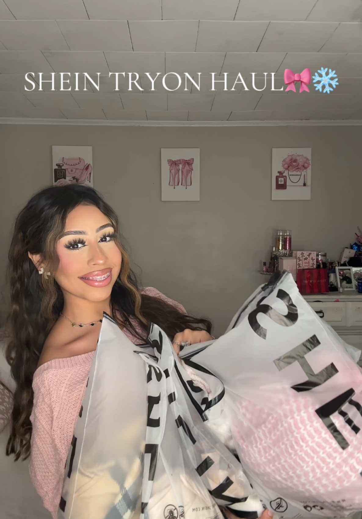 Lovee making theseee🫶🏼#sheinhaul #sheintryonhaul #tryonhaul #shein #winterfashion #girly #pink #bows #xy #xyzbca #zxybca #fypage 