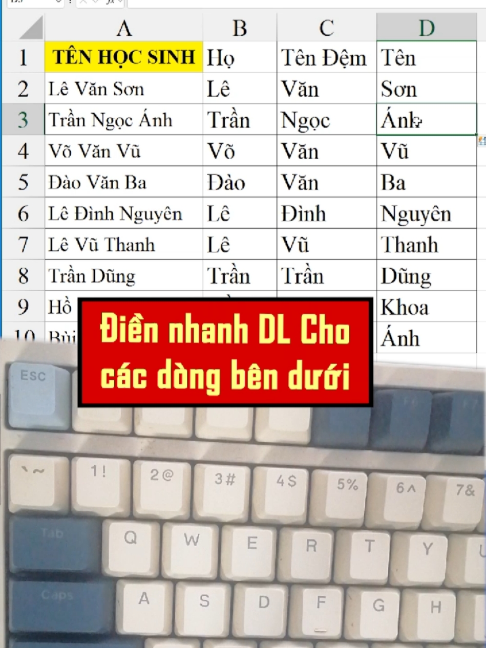 các phím tắt giúp bạn sử dụng Excel chuyên nghiệp và hiệu quả hơn #minhlakhoa #khoatinhoc #tinhocvanphong #hocexcel #exceltips #exceltutorial #LearnOnTikTok 