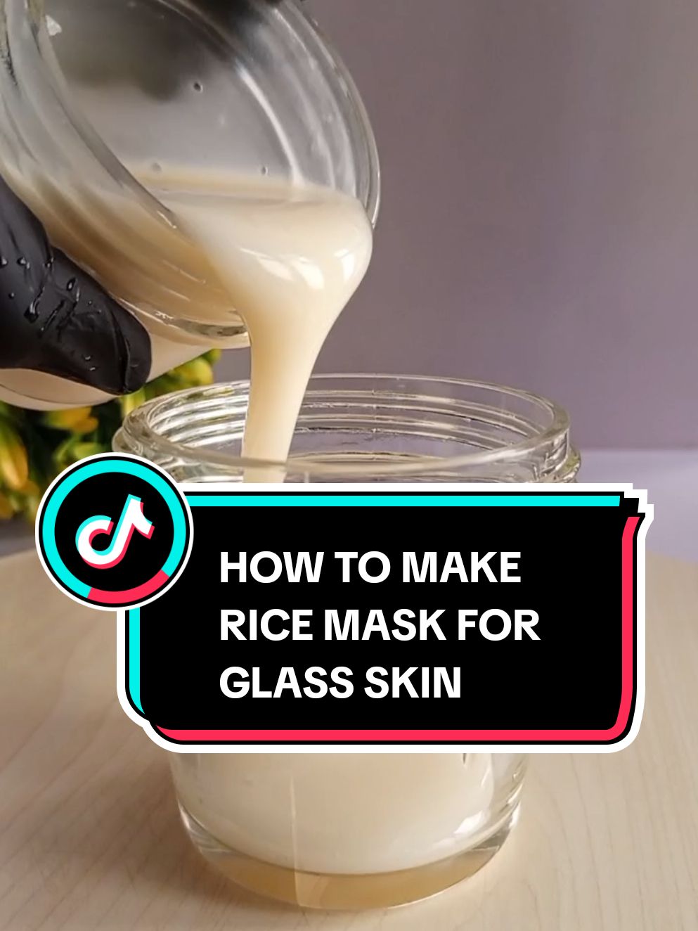 How to make rice mask for glass skin. skin glow with rice mask. #skin #skincare #skinglow #glassskin #ricemask #koreanskincare #naturalrecipes #naturalremedy 