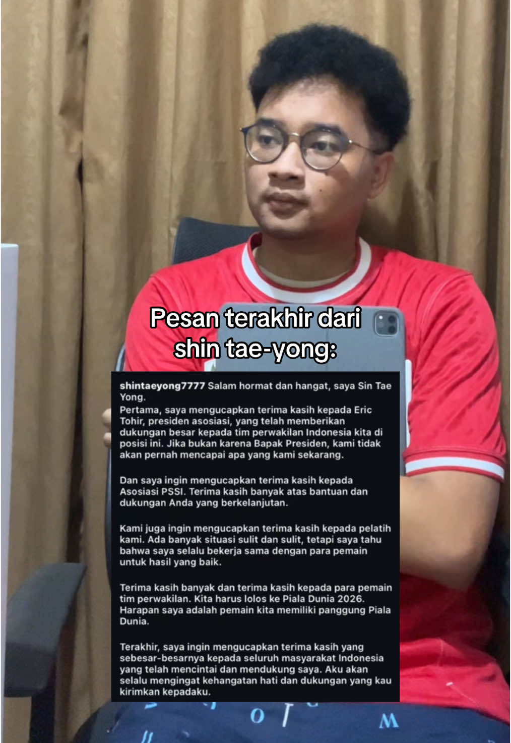 terimakasih coach shin, ayo kita ke indomaret sekarang🥹 #timnasindonesia #timnasday #erickthohir #shintaeyong #patrickkluivert #jeongseokseo 