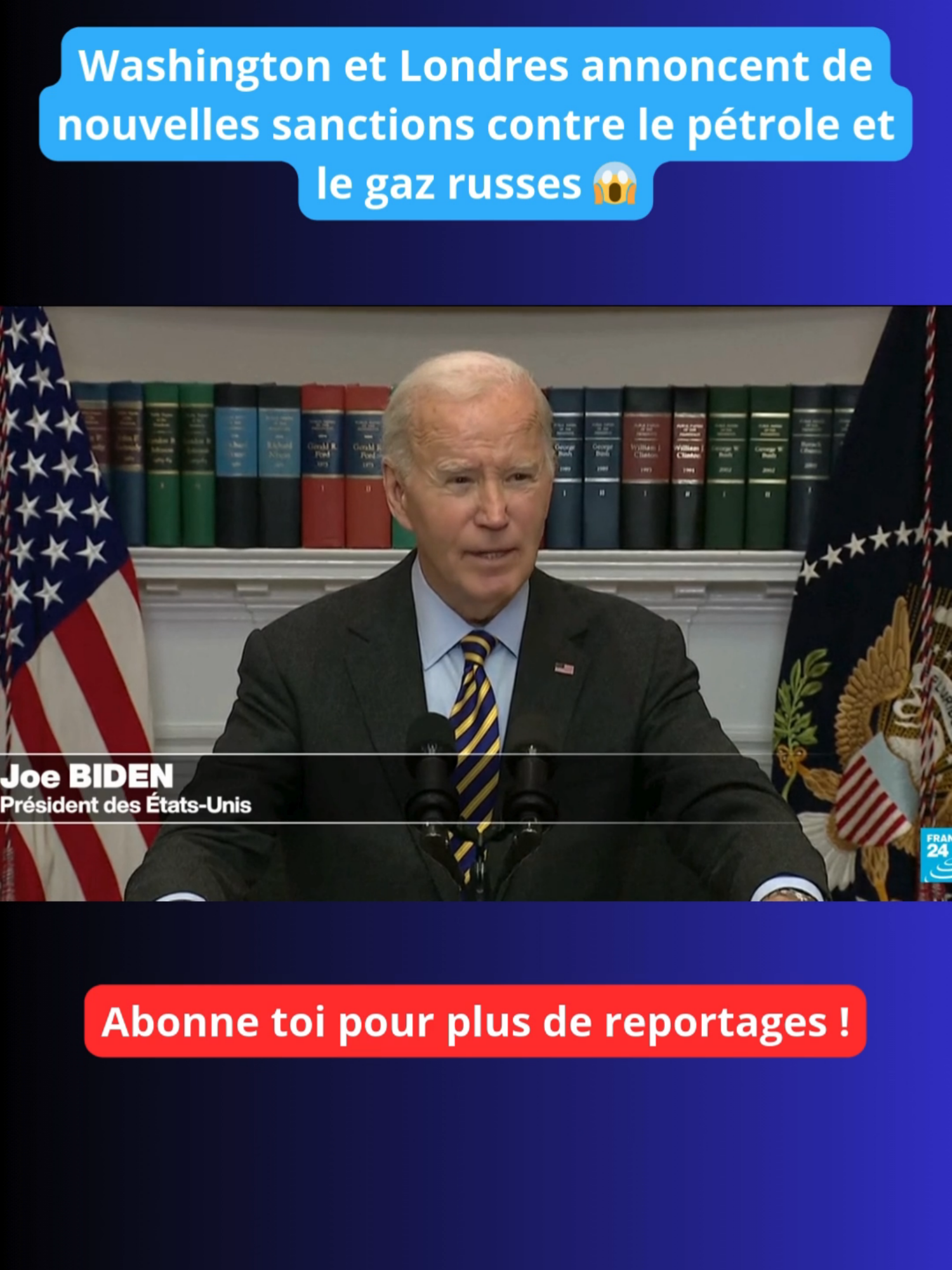 Washington et Londres annoncent de nouvelles sanctions contre le pétrole et le gaz russes#actu #politique #monde #USA #russie #guerre