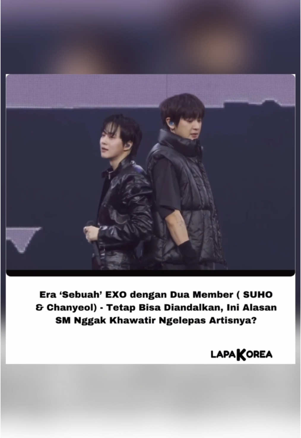 SMTOWN Live 2025 ini, SM Entertainment mempersiapkan artisnya untuk menampilkan lagu grup lain. Suho & Chanyeol EXO kebagian menyanyikan lagu Get It Up yang dipopulerkan H.O.T. Meski hanya 2 orang, Suho & Chanyeol EXO mampu membabat abis setiap nada lagu Get It Up.  Fyi, saat ini member EXO tengah aktif melakukan aktivitas solo sembari menunggu Kai & Sehun keluar wamil. Baekhyun, Xiumin, Chen, dan Doh Kyungsoo tidak dapat hadir dengan alasan yang diduga aktivitas solo karena sudah keluar dari SM, sedangkan Lay hadir sebagai penonton. Kenapa nggak join ya?  #suho #chanyeol #exo #smtown 