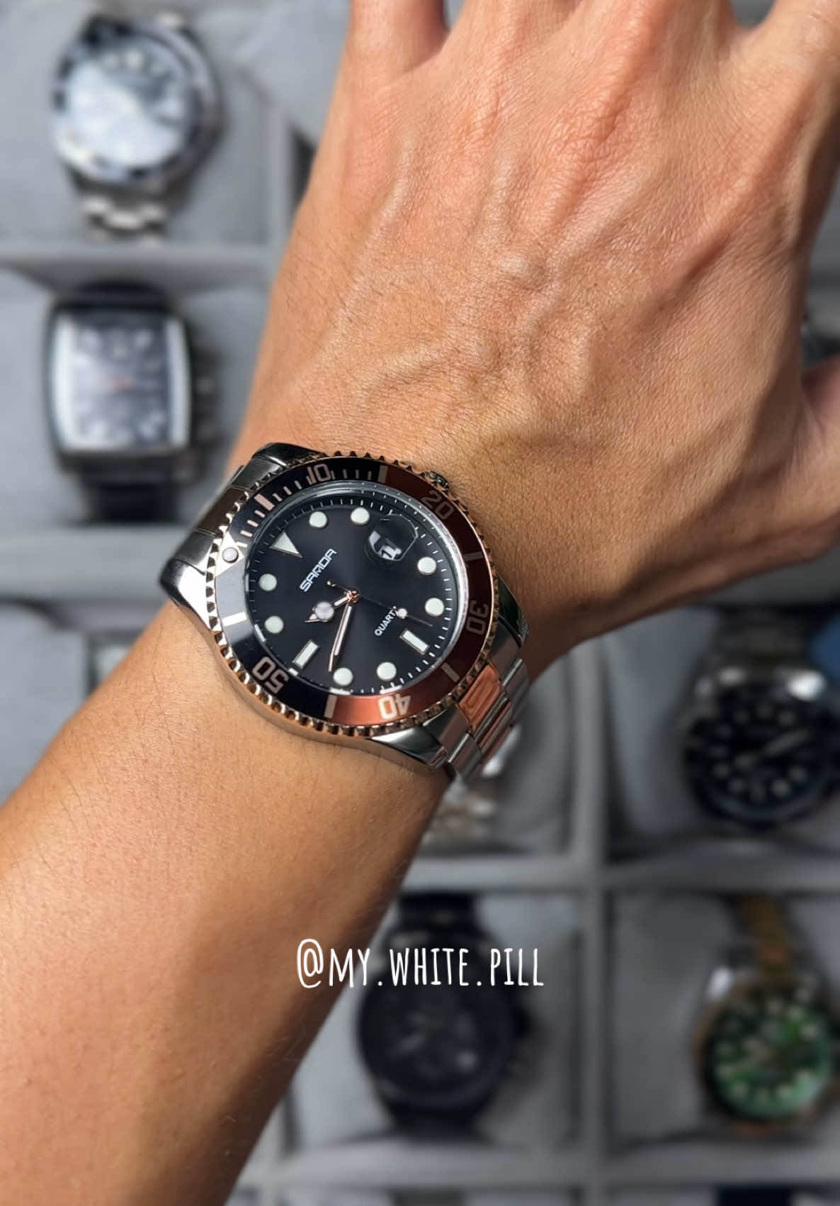 This is the new R1099 by Sanda. It’s really a nice watch #fyp #watch #wristwatch #foryou 