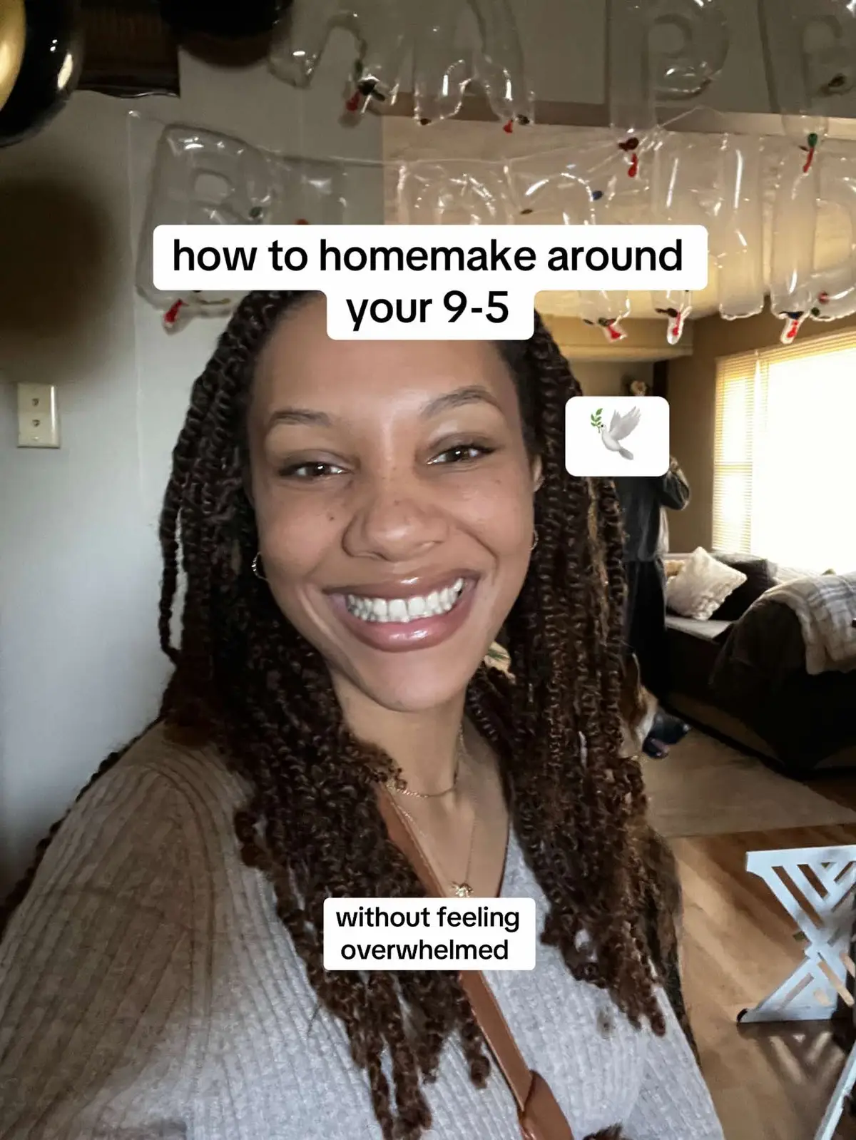 Here’s how to prioritize what matters without burning out. The more consistent you are with your homemaking habits the larger your capacity to pour into your home before/after work will expand 🕊️🫶🏽🤍